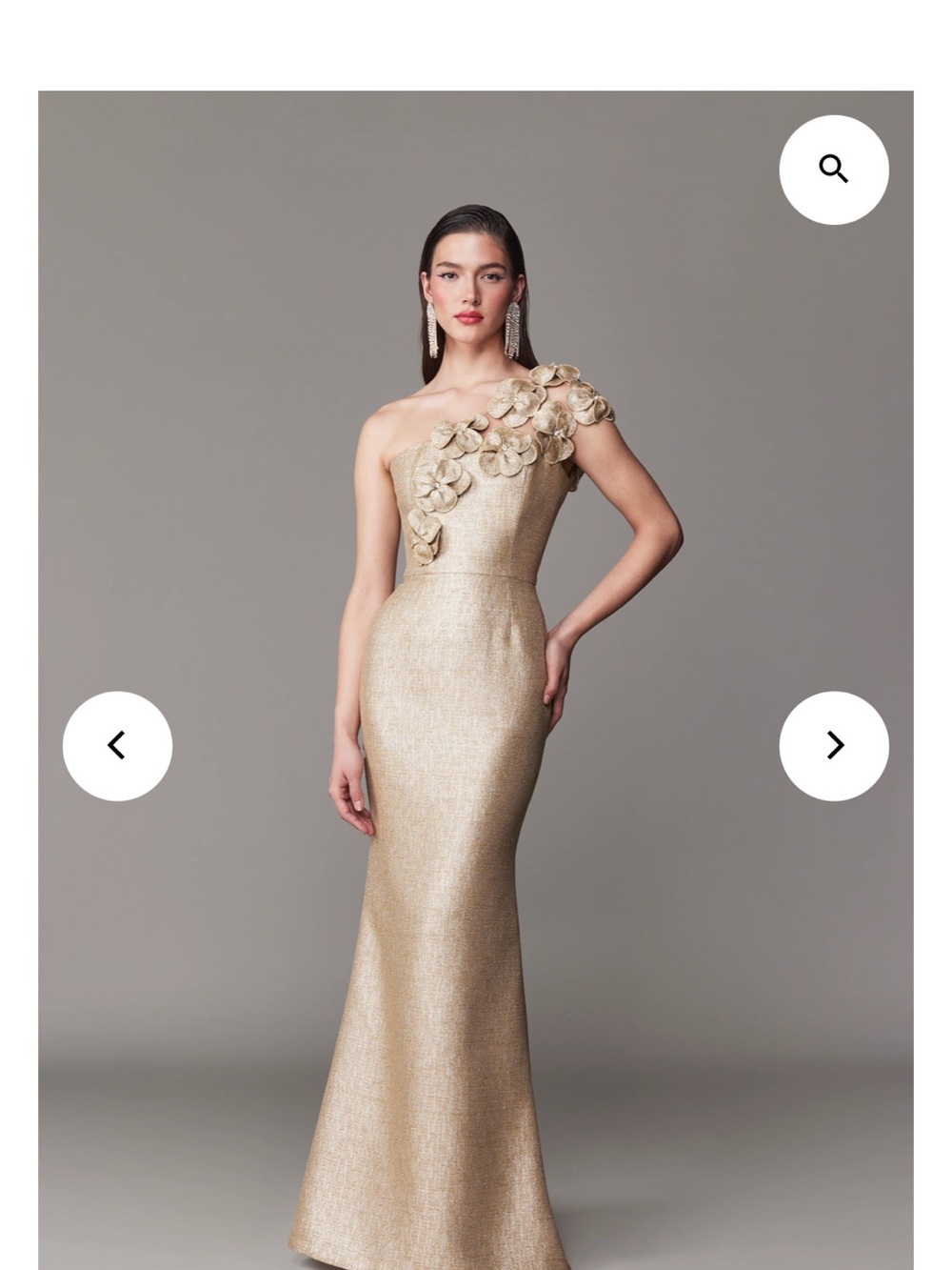 Frascara - 4731 - One-Shoulder Gown with 3D Floral Appliques